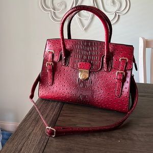 Red Alligator Skin Purse